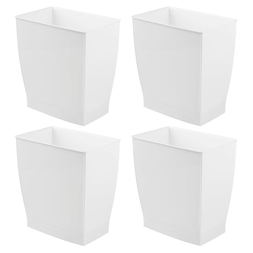 iDesign Small Plastic Bathroom Trash Can, - Image 8