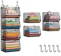 X-cosrack 4 Tier Hanging Closet Organizer Foldable Hanging Storage Basket by X-cosrack