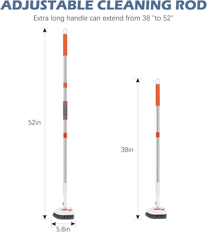 SetSail Floor Scrub Brush, Tile Tub Floor Scrubber, 180° - Image 2