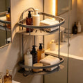 Corner Shower Caddy, 201 Stainless Steel Bathroom Shelf Organizer, Wall Mounted by Midodor
