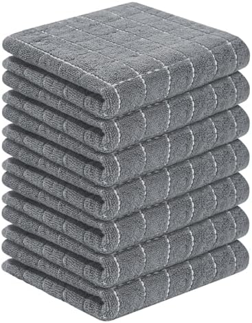 Homaxy 100% Cotton Terry Kitchen Towels, 7 Pack by Homaxy