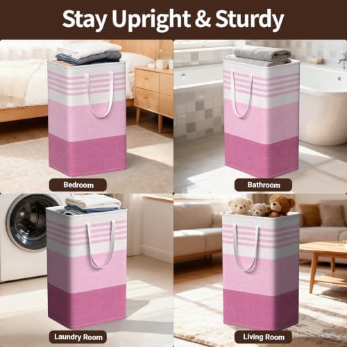 WOWBOX 2 Pack Laundry Baskets, Collapsible Dirty Clothes Laundry Hampers - Image 6