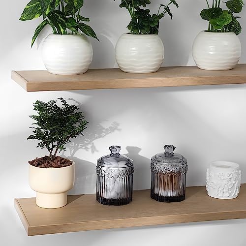 rejomiik 2 Pack Qtip Holder Glass Apothecary Jars - Image 3