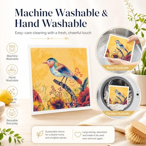 6 Pack Microfiber Cleaning Cloths, Reusable and Highly Absorbent Multi-Purpose - Image 3