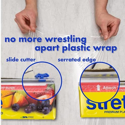 Stretch-Tite Premium Plastic Food Wrap, 500 Sq. Ft., 516.12-Ft. x 11.5/8-Inch - Image 3