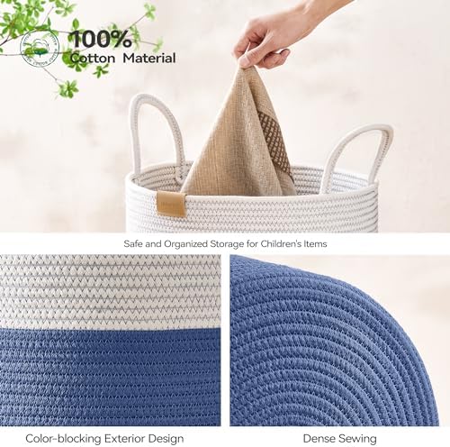 Nunsino Laundry Hamper 75L, Large Laundry Basket - Image 5