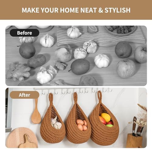 Boho Wall Hanging Fruit Baskets - Image 5