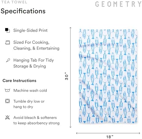 GEOMETRY Tea Towels – Spring & Summer Collection – Quick-Dry, Ultra-Absorbent - Image 6