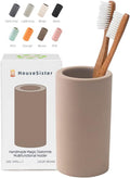 Handmade Diatomite Drying Stone Toothbrush Holder Stand | Modern Ceramic-Look by HouseSister