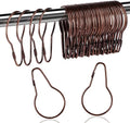 Queekay 60 Pcs Metal Shower Curtain Hooks Reusable Hanging Clips by Queekay