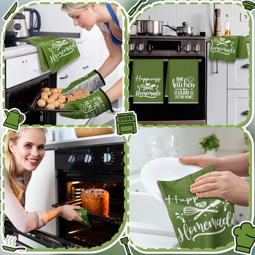 Sratte 6 Pcs Kitchen Decor Accessories Set, Avocado Green - Image 5