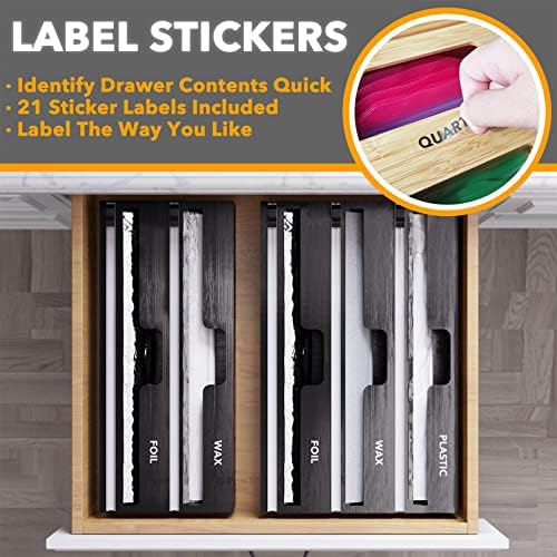 SpaceAid WrapNeat 2 in 1 Wrap Organizer - Image 4