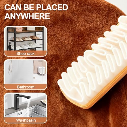 Rubber Shoe Brush for Cleaning, Polish Eraser Suede Brush for Shoes Boots - Image 3