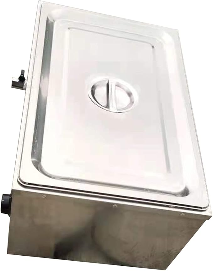 Commercial Electric Steam Table, 1200W 26Qt Full-Size Countertop Bain Marie Buffet Food Warmer, Electric Buffet Warmer Server for Parties, Restaurants, Caterings, 86℉-230℉ Temp Control