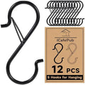 12 Pack 5 Inch S Hooks for Hanging, Heavy Duty S Hooks by Unknown