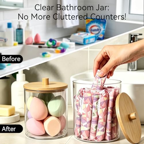 Amolliar Clear Acrylic Laundry Pods Container - Image 4