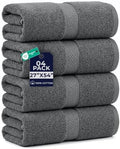 DAN RIVER 600 GSM Cotton Large Bath Towels Set of 4, 27 x 54 Inches by DanRiver