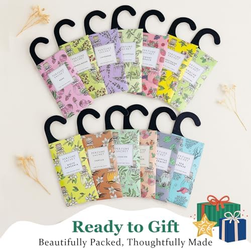 ROSE COTTAGE Large 12 Packs Sugar Grace Hanging Closet Deodorizer Air Freshener - Image 5