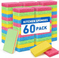60 Pack Kitchen Sponges Cellulose Sponges Bulk by NEOACT