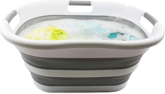 SAMMART 40L Collapsible Plastic Laundry Basket - Image 6