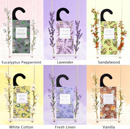 ROSE COTTAGE Large 12 Packs Sugar Grace Hanging Closet Deodorizer Air Freshener - Image 4