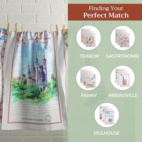 Maison d' Hermine Kitchen Towels Set of 3 Reusable 100% Cotton 27.50" x 20" - Image 5