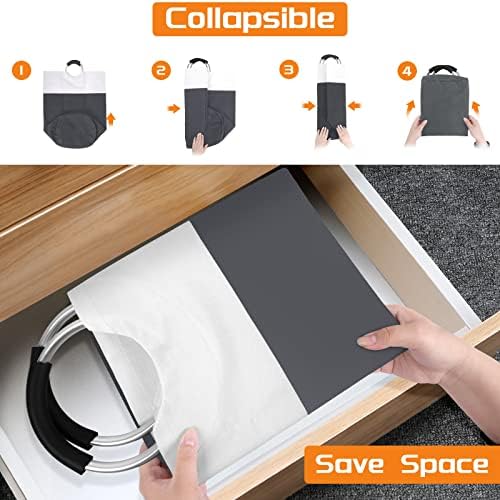 BlissTotes 75L Laundry Basket, Freestanding Collapsible Hamper - Image 6