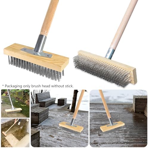 Stainless Steel Wire Floor Brush Head Multipurpose Steel Metallic Wire Deck - Image 2