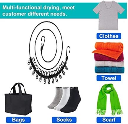 2 Pack Portable Clothesline - Image 2