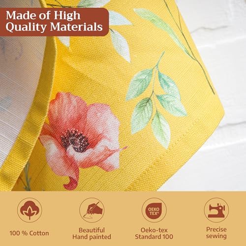 Maison d' Hermine Kitchen Towels Set of 3 Reusable 100% Cotton 27.50" x 20" - Image 3