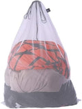 Large Mesh Laundry Bag for Travel, Drawstring Bag for Camp by Kimmama