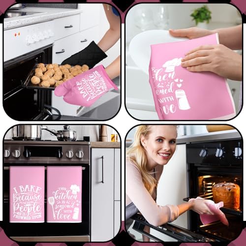 Sratte 6 Pcs Kitchen Decor Accessories Set, Light Pink - Image 5