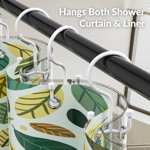 24 Pcs Shower Curtain Hooks, OEH Shower Curtain Rings, Durable Shower Curtain - Image 6