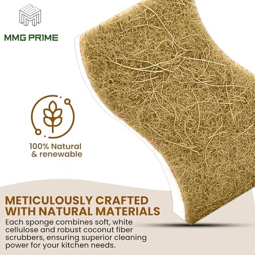 Natural Kitchen Sponge –24-Pack Biodegradable Sponges - Image 3