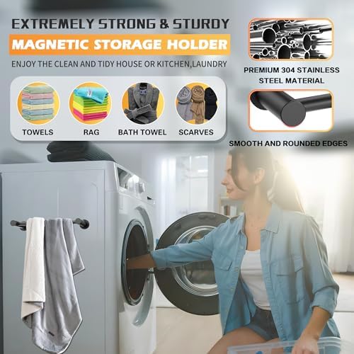 ULIBERMAGNET Magnetic Towel Holder, 1 Set Magnetic Towel Bar Holder - Image 6