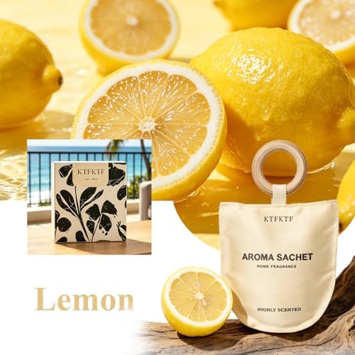 2 Pack Lemon Scented Sachets for Drawers and Closets - Image 3