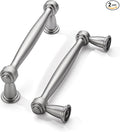 khtumeware 2 Pack 3-1/2 Inch(89mm) Brushed Satin Nickel Cabinet Pulls Kitchen Cabinet Handles Cabinet Hardware for Cupboard Drawer Handles Dresser Pulls