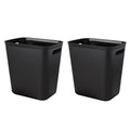 Plastic Small Bathroom Trash Can Wastebasket, 3.5 Gallon, 2 Pack | Compact by UUJOLY