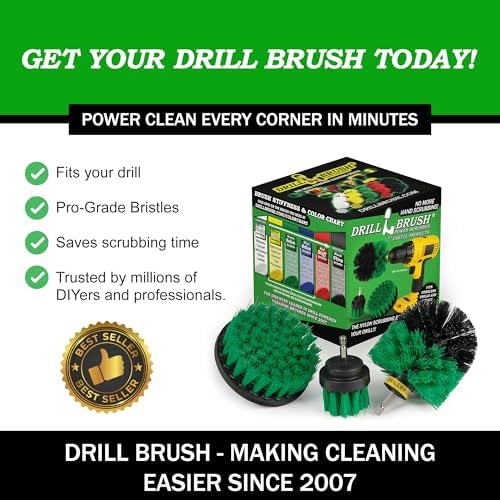 Drillbrush Green Kitchen Drill Brush Set - Image 6