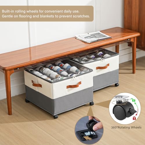 INSTY 2 Pack Shoe Organizer for Closet, Fits up to 32 Pairs, Adjustable - Image 2