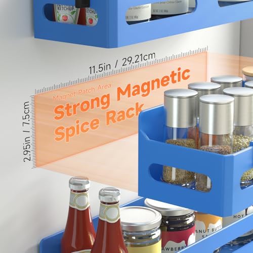 Sevenblue 4-Pack Magnetic Spice Rack - Image 2