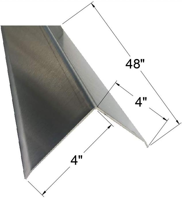 Brushed 304 Stainless Steel Corner Guards, 48" Wall Protectors, 20ga & 16ga, Available in 1/2" to 4", Multi-Pack Options (1, 2, 5, or 10) (2, 4 x 4, 16ga, with Hug Edges)