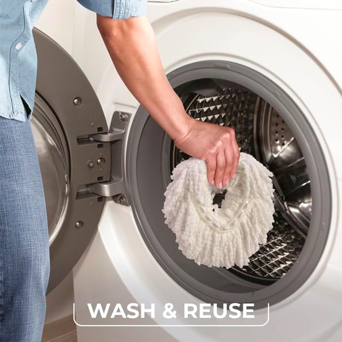 O-Cedar System Easy Wring Spin Mop & Bucket - Image 6