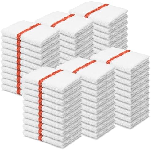 Reed & Pick Bar Mop Towels 60 Pack Gold Stripe – 16x19, 100% Cotton, Absorbent by Unknown