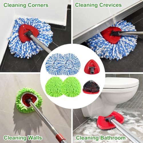 Mop Heads Replacements for Ocedar Easywring RinseClean 2 Tank Spin Mop Replace - Image 6