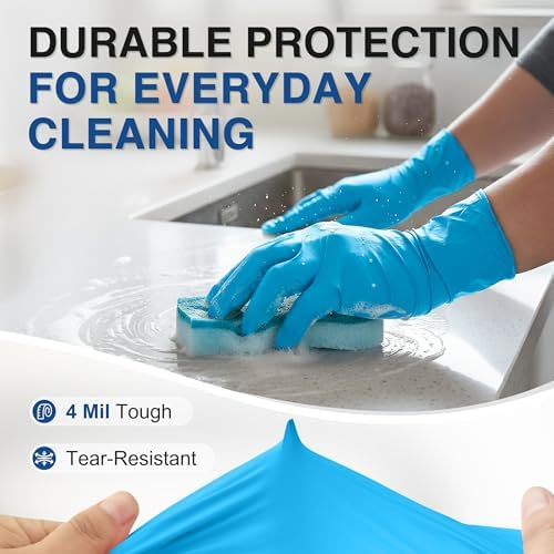 Schneider Nitrile Gloves, Gloves Disposable Latex Free, Powder Free - Image 3