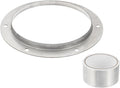PATIKIL 7 Inch Duct Connector Flange, Metal Straight Pipe Exhaust Flange Duct Mounting Plate for Heating Cooling Ventilation HVAC System, 304 Stainless Steel