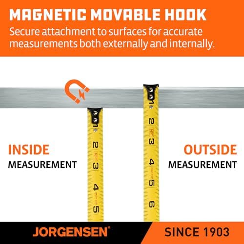 JORGENSEN 2-in-1 Laser Tape Measure, 135Ft Measuring Laser &16Ft Tape - Image 6