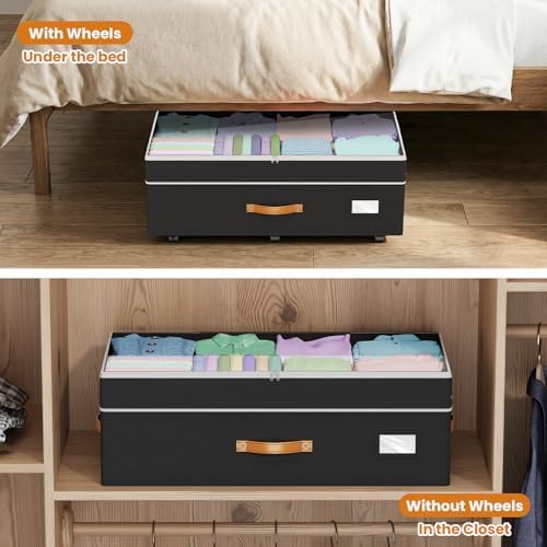 Budding Joy 80L 2 Pack Adjustable Under Bed Storage - Image 5
