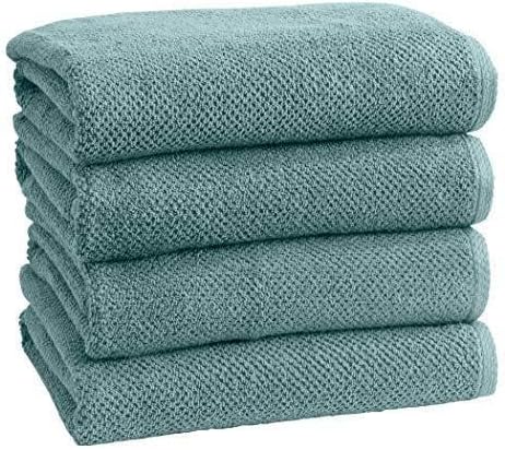 Great Bay Home 100% Cotton 4 Pack 54x27 Bath Towel Set by GreatBayHome